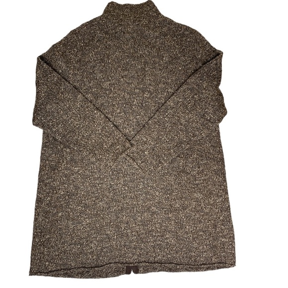 J Jill Mock Neck Wool/Alpaca Double Zip Front Cardigan - Picture 2 of 7